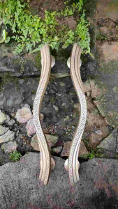 Handle Pintu Rumah Kuningan Antik Motif Kipas 43 cm 2 Pcs