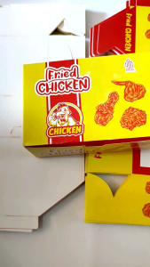 [ivory-Foil] Box Fried Chicken Box Ayam Goreng FoodGrade Wadah Kemasan Fried chicken / Dus Fried Chicken Ukuran 10 x 15 x 6cm