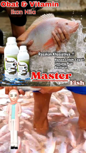 LA01 MASTER FISH VITAMIN IKAN NILA CEPAT BESAR PROBIOTIK OBAT PENGGEMUK IKAN AIR TAWAR ISI 500ML