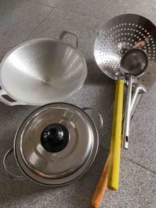 Paket Hemat Wajan + Panci + Serok dan Spatula Murah COD