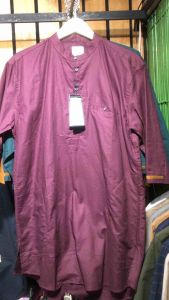 Baju koko gamis kurta qurta pakistan lengan 3/4 tiga perempat bahan full katun pria terbaru
