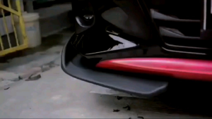 Winglet Bumper Mobil Universal Wing Lips Depan / Winglet Bumper Diffuser Bahan Plastik 1 Set 2 Pcs / Winglet Bemper Guard