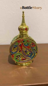 Luxury Gold Glass Perfume Bottles / Premium Gift Perfume Bottle 15ML
