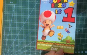 Personalized Super Mario Colouring and Activity Book plus Crayon box