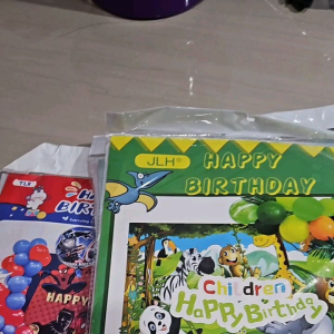 1 set dekorasi ulang tahun untuk anak anak set pesta dekor