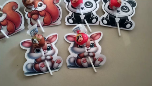 [5 pcs] kartu permen lolipop tempat permen lolipop angpau lebaran idul fitri angpao natal souvenir permen tempat permen lucu