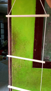 ladder hanger gantungan baju kayu jati asli pilihan estetik