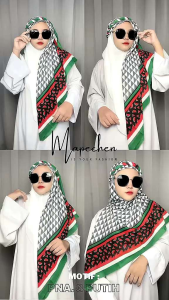 Hijab Motif Syari 130 × 130 Jumbo VOAL PREMIUM SYARI VPS 1
