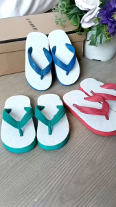 พร้อมส่งสต๊อกในไทย!! รองเท้าทรงช้างดาวเด็ก รองเท้าคีบหน้าขาวเด็ก 3หู ฟองน้ำเด็ก