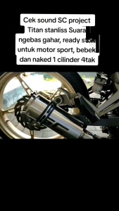 EXHAUST SC PROJECT MUFFLER INELET 50/51MM FOR NINJA CBR PULSAR R15 GSX