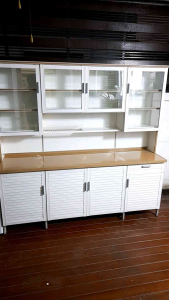 ตู้ครัวอลูมิเนียมแท้ 100% / SIZE 195 CM / TOP อลูมิเนียม