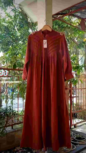 Ameera Dres/Gamis Polo Linen LD 110 PB 138/139cm