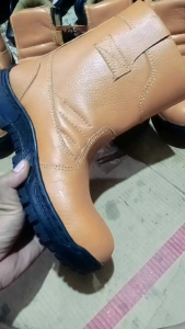 sepatu safety boots pria kulit sapi asli sepatu tambang sepatu proyek sepatu bengkel