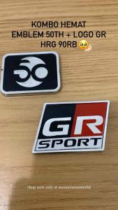 Kombo Hemat Logo Emblem 50 Tahun Anniversary Toyota & GR Sport