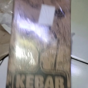 Kertas Wadah kebab hitam coklat isi 25 pcs