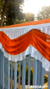 umbul umbul background merah putih gambar garuda 5 gelombang