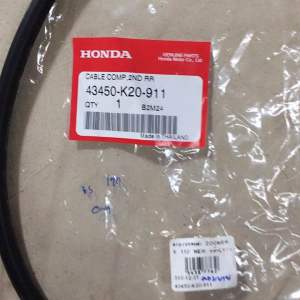 R-64.238 Zoommer x คอมบาย เบรค สายเบรคหลัง แท้เบิกศูนย์43450-K20-911 ใช้ร่วมกับรถได้ดังนี้ ZOOMER-X 110 NEW R-64.190 สายเบรคหลัง แท้เบิกศูนย์43450-K20-911คอมบายเบรค