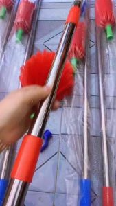 Chổi Quét Trần Nhà Quét Bụi Inox Cán Dài Cao Cấp - Chổi Quét Mạng Nhện - Cây Lau Kính - Cây Treo Đồ Đồng