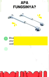 HUBEN Engsel Hidrolik / Gaspring Hidrolik /Gaspring Lemari Jok Motor GS -100N ORIGIBAL HUBEN