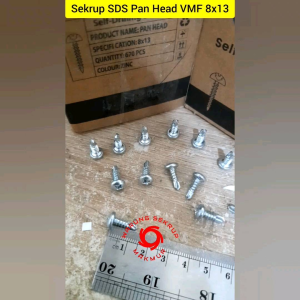 (50 pcs) Sekrup Roofing SDS PH 8x13 / Skrup Baja Ringan Pan Head 1.3CM