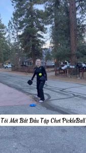 Đế tập luyện đánh bóng pickleball dụng cụ đào tạo đánh bóng tại nhà tặng kèm bóng