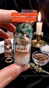 spell jar pendant