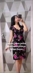 Daster / Dress Jesica kekinian korean style feminim cantik