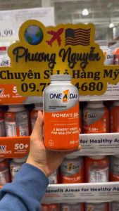 [HÀNG MỸ • ĐỦ BILL] Viên Uống Bổ Sung Vitamin Tổng Hợp Cho Nữ Trên 50 Tuổi • ONE A DAY WOMENS 50+