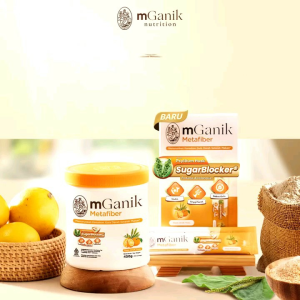 mGanik Metafiber untuk bloker gula darah rasa Jeruk 450 gr