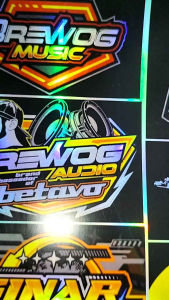 Stiker Sound | Stiker Hologram | Stiker 1 Lembar | Stiker Pack Ukuran 31cmx47cm JUMBO