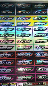 Stiker Team Sotok | Stiker Hologram | Stiker 1 Lembar | Stiker Pack Ukuran 31cmx47cm JUMBO