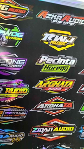 Stiker Sound | Stiker Hologram | Stiker 1 Lembar | Stiker Pack Ukuran 31cmx47cm JUMBO