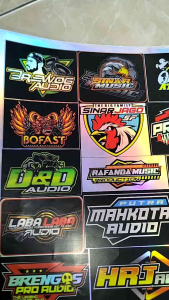 Stiker Sound | Stiker Hologram | Stiker 1 Lembar | Stiker Pack Ukuran 31cmx47cm JUMBO