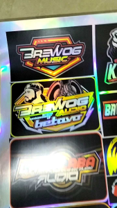 Stiker Desain Unik: Stiker Hologram & Stiker Sound