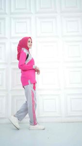 Baju Setelan Olahraga Wanita Lengan Panjang/Stelan Olahraga senam wanita terbaru