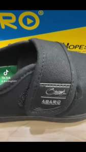 ABARO X CANGGIH Kasut sekolah Hitam tampal 2655 anti-bacterial free stokin