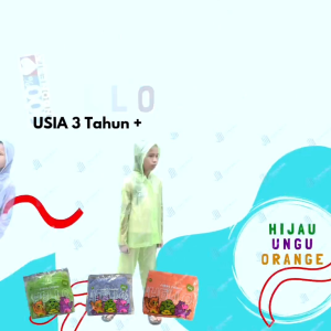 Jas Hujan anak warna Orange