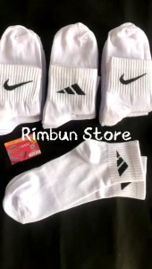 Kaos Kaki Putih Mizuno 12 Pasang Bahan Tebal / Kaos Kaki Sport Pria Bahan Bagus Distro