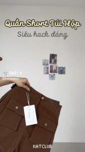 QUẦN SHORT JEAN ĐÍNH TÚI HỘP ĐÓNG NÚT