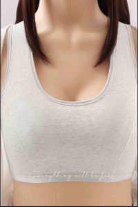 Plus Size Cotton Sport Bra Singlet Bra Fix Cup Adult 2XL/3XL/4XL Baju Dalam Kain Cotton Saiz Besar