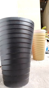 Pearl wave yayamanin Pots for Plants classy Slim Spiral Tall Pots D6.5 x H10  inches