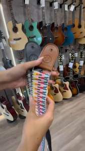 gt guitar strap Knitted Nylon | สายสะพายกีตาร์ Nylon แบบถักลาย วัสดุดี✨มีเก็บปลายทาง