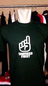 KAOS MUSLIM TAWHEED BAJU KAOS ISLAM PRIA WANITA DEWASA TERBARU COMBED 30S LENGAN PENDEK