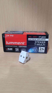 1 kotak 24 pc T multi LUMMENT ST-6830 Terminal kuningan / Steker T multi LUMMENT ST-6830 terminal kuningan / tee multi lumment ST-6830