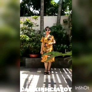 Đầm Trung Niên Vải Lụa Hàn Châu Giãn Nhẹ Mát - Có Dây Kéo - Form Suông A Che Bụng -Đủ Size Từ 48 - 90Kg.