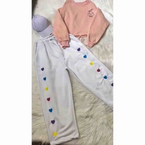 PARIROO COLOURFUL LOVE KULOT JOGGER FLEECE BORDIR BAHAN PREMIUM FLEECE /CELANA PANJANG MODEL TERBARU 2023 / CELANA WANITA SEHARI HARI / CELANA KOREAN STYLE / CELANA REMAJA CEWEK KEKINIAN / CELANA PANJANG ANAK PEREMPUAN