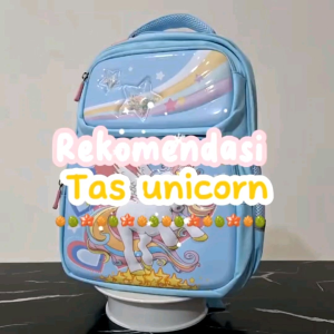 Tas Ransel Anak Sekolah TK Laki-Laki dan Perempuan model Astronot dan Unicorn dengan LED Lampu