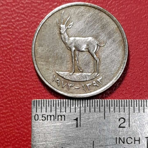 Koin Uni Arab Emirate Jadul Koleksi klasik 25 Fils Tahun 1973 BEKAS