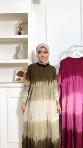 spesial promo harg terjangkau gamis twillrayon supercandi mekargamis rayon terbarugamis busui sleting depanbaju muslim wanita modern