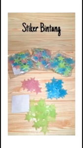 Bisa COD / Bayar di Tempat - [Set Isi 100pcs] Star Wall Sticker Stiker Bintang Glow in the Dark Warna Mix Campur Model Bintang Dekorasi Ruangan Dinding Kamar Tidur Laz COD